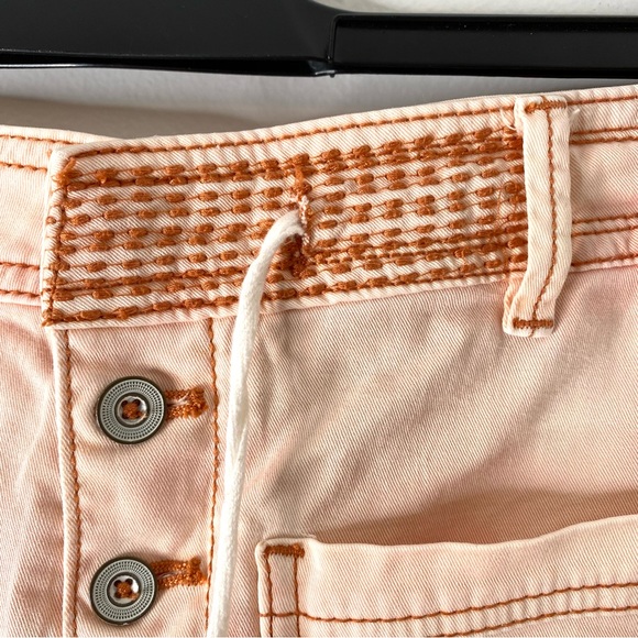 Anthropologie Light Pink High Rise Chino Shorts - Picture 5 of 8